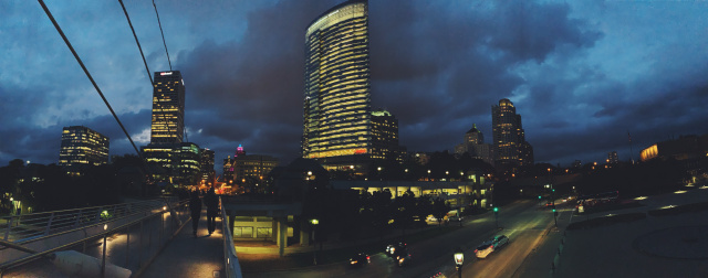 Milwaukee skyline at night